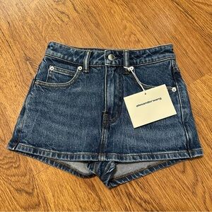 Alexander Wang Blue Denim Shorts